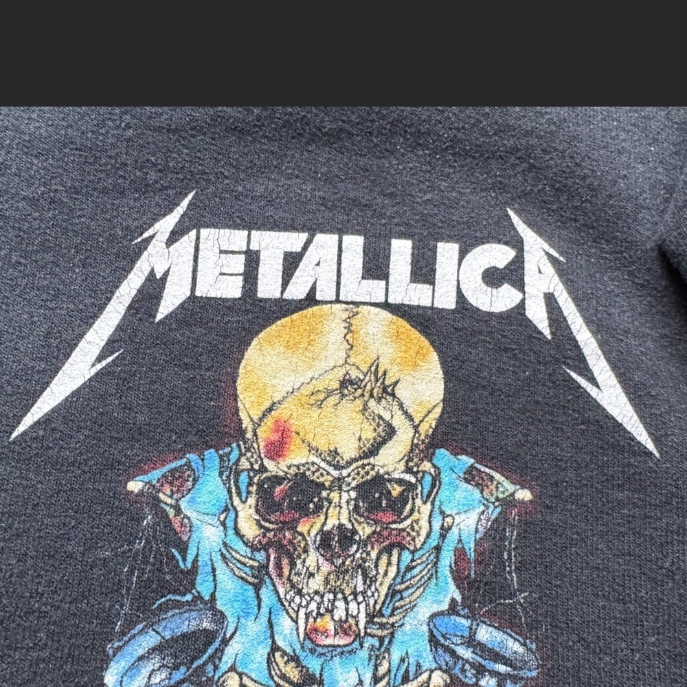 Soon You’ll Please Their Appetite Y2K Metallica Gildan Hoodie Women’s M - Picture 9 of 10